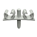 Fixation double pour gaines ICT et tubes IRO