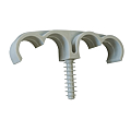 Fixation quadruple de gaines et tubes