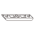 GACHE DE TRINGLE INF. DOUBLE TYPE OB JEU DE 4 MM