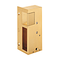 GACHE ELECTRIQUE N°3 1/2 TH EN APPLIQUE BRONZE POUR SERRURE VERTICALE 120MM