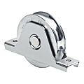 GALET MONTURE GORGE RONDE DIAM 80 MM P RAIL DIAM 15 PORTAIL 360 KG MAX