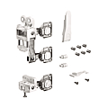 GARNITURE WING LINE L BLANC  DROIT PULL TO MOVE SILENT 25KG / PORTE