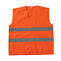 GILET SIGNALISATION 2 BANDES ORANGE FLUO FERMETURE EN BANDE VELCRO TAILLE XL