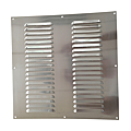 GRILLE AUVENT ALU ANODISE S/M V EN 400 X 400 MM