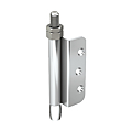 Guide de porte bas d’extrémité à demi-charnière