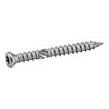 VIS POUR TERRASSE TETE FRAISEE REDUITE INOX SIX LOBES DOUBLE FILET  5X70 BRUNI