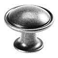 BOUTON ZAMACK Ø 35 MM VIEUX NICKEL OMBRE