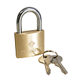 CADENAS INTERIEUR LAITON 37,5X32MM ANSE ACIER NICKELE 6MM DOUBLE ANCRAGE