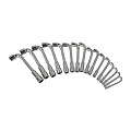 JEU DE 16 CLES A PIPE 6X12 PANS: 8MM A 24 MM