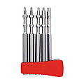 JEU DE 5 EMBOUTS IMPACT BALL TORX 90MM AV MAGNETISEUR T10,15,20,25,25,30