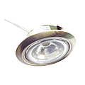 Kit 3 spots LED S1000 1,2 W acier avec transformateur