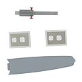 Kit adaptation 3300 pour barre antipanique