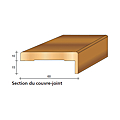Kit couvre-joints rainuré avec languette