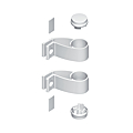 KIT DE 2 SUPPORTS ALU PR TUBE Ø 40 MM DIVA X  BLANC RAL 9010