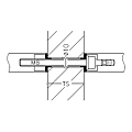 Kit de fixation pour bâton de maréchal NT MS 1.1A.20