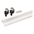 KIT DE PROFILES AVEC GUIDAGE PAR LE BAS WING LINE L LONG 1200MM EPOXY BLANC