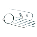 KIT FERME IMPOSTE BRAVO EN 3,05 M GRIS POUR CHASSIS A SOUFFLET