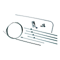 KIT FERME IMPOSTE BRAVO EN 3,05 M NOIR POUR CHASSIS A SOUFFLET
