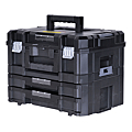 KIT MALLETTE + MALLETTE 2 TIROIRS STACK 71981 FATMAX MODULABLE AVEC CLIPS  21 L