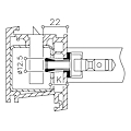 Kit de fixation pour bâton de maréchal MU1.3K