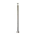 Kit poteau inox 304 hauteur 1 m pré-percé 5 trous pour câble 4 mm,Ø embase 100 mm avec support de main courante fixe