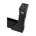 KIT SUPPORT D EXTREMITE POUR MEC RACK AVEC CAPTEUR PIR A GAUCHE NOIR