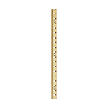 LONG 2 M CREMAILLERE ACIER LAITONNE 8900 EN 16 MM