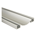 LONG 3 M PROFIL RAIL BAS SATINE ARGENT POUR PLACARD