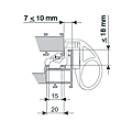 LOQUETEAU TWIN POUR CHASSIS A SOUFFLET NOIR 9005