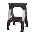 LOT DE 2 TRETAUX BI-MATIERE 4 PIEDS AJUSTABLE