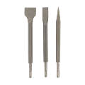 Lot de 3 burins 2 plats et 1 pointu SDS+ photo du produit