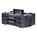 MALLETTE STACK FATMAX MODULABLE  71969 AVEC CLIPS 2 TIROIRS  8 L