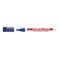 MARQUEUR BLEU PERMANENT CORPS PLASTIQUE RECHARGEABLE POINTE OGIVE 1MM E-400