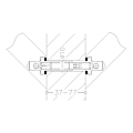 Kit de fixation pour bâton de maréchal STG 500 1500