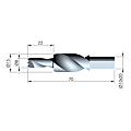 Mèche étagée cylindrique photo du produit