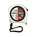 MESURE A RUBAN BLANC 8 M X 28 MM BLACK ET WHITE