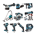 Pack électroportatif 10 machines 18 V + un aspirateur DLX1011PTJ