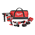 PACK 3 OUTILS PERFO, MEULEUSE, PERCEUSE A PERCUSSION, 2 BATT 5AH, CHARG, EN SAC