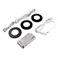 PACK 3 SPOTS APEX TRIOTONE KINETIC + TRANSFO 15W FINITION NOIR