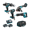 PACK 4 OUTILS 40V DF001G+GA005G+TD001G+ JR001G 2 BATT 40V 4AH CHARG EN SAC OUTIL