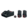 PACK DE 2 BATTERIES GBA 12 VOLTS 3AH AV 1 CHARGEUR RAPIDE GAL1240CV 12 VOLTS