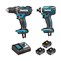 Pack électroportatif 2 machines + projecteur DLX2127TJ1