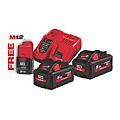 PACK ENERGIE 2 BATTERIES HB 18V 5,5AH 1 CHARGEUR RAPIDE 12V/18V M18HNRG-552
