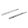 PAIRE COULISSES A BILLES PR RAINURE 17MM 10 KG 450 MM AVEC SUP DE FAÇADE
