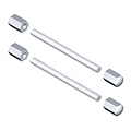 Paire de fixations pour porte de 48 mm pour poignée diva 1