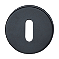PAIRE DE ROSACES POMEROL INOX 304 NOIR TROU DE CLE L
