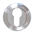 PAIRE DE ROSACES PR BEQUILLE DOUBLE NICKEL MAT CHROME   CLE I