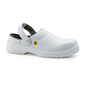 PAIRE DE SABOTS DE SECURITE BAS OKENITE CLOG MICROFIBRE BLANC SB ESD SR P.42