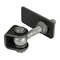PAIRE PIVOTS PORTAIL A SOUDER BAGUE INOX Ø 20 MM