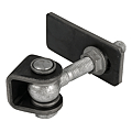 PAIRE PIVOTS PORTAIL A SOUDER BAGUE INOX Ø 12 MM